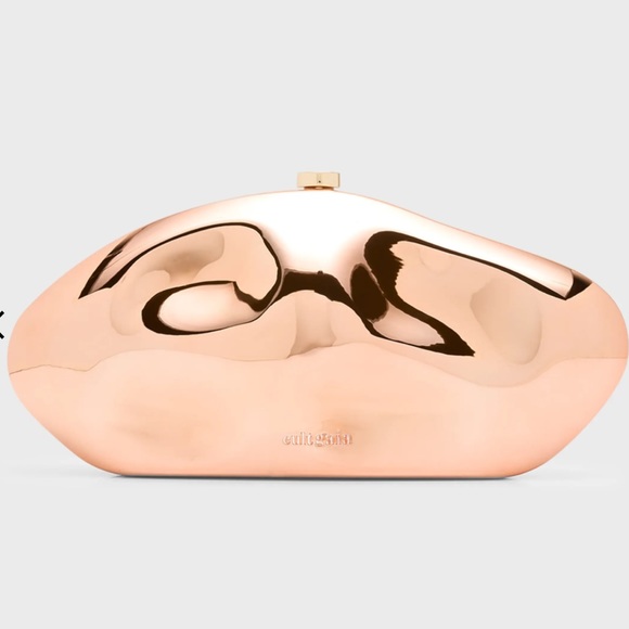 Cult Gaia The Caldera Metallic Clutch Bag in copper - NWT with dust bag - Picture 2 of 12